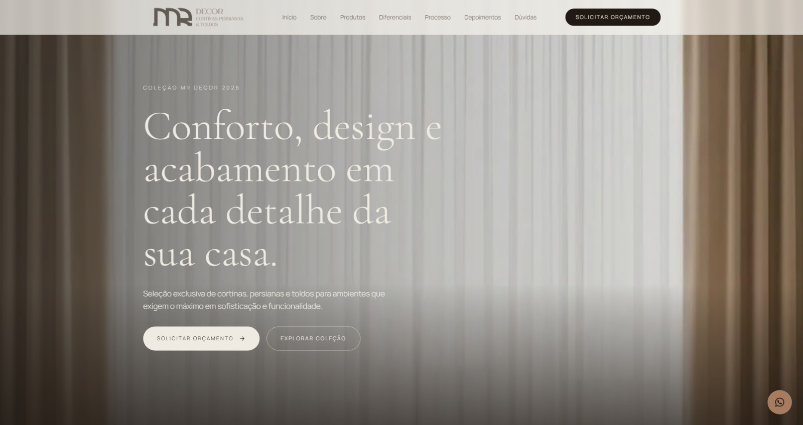 MR Decor — Cortinas & Persianas
